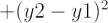 $ + (y2-y1)^2^ $