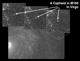 Cepheid Variable in M100