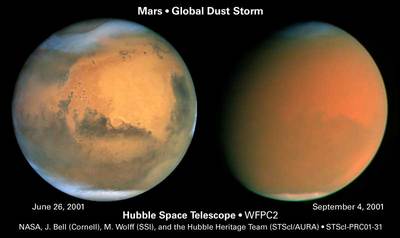 Mars dust storm