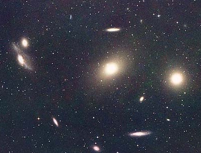 Virgo cluster- M84 and M86