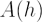 $ A(h) $