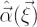 $ \hat{\vec{\alpha}}(\vec\xi) $